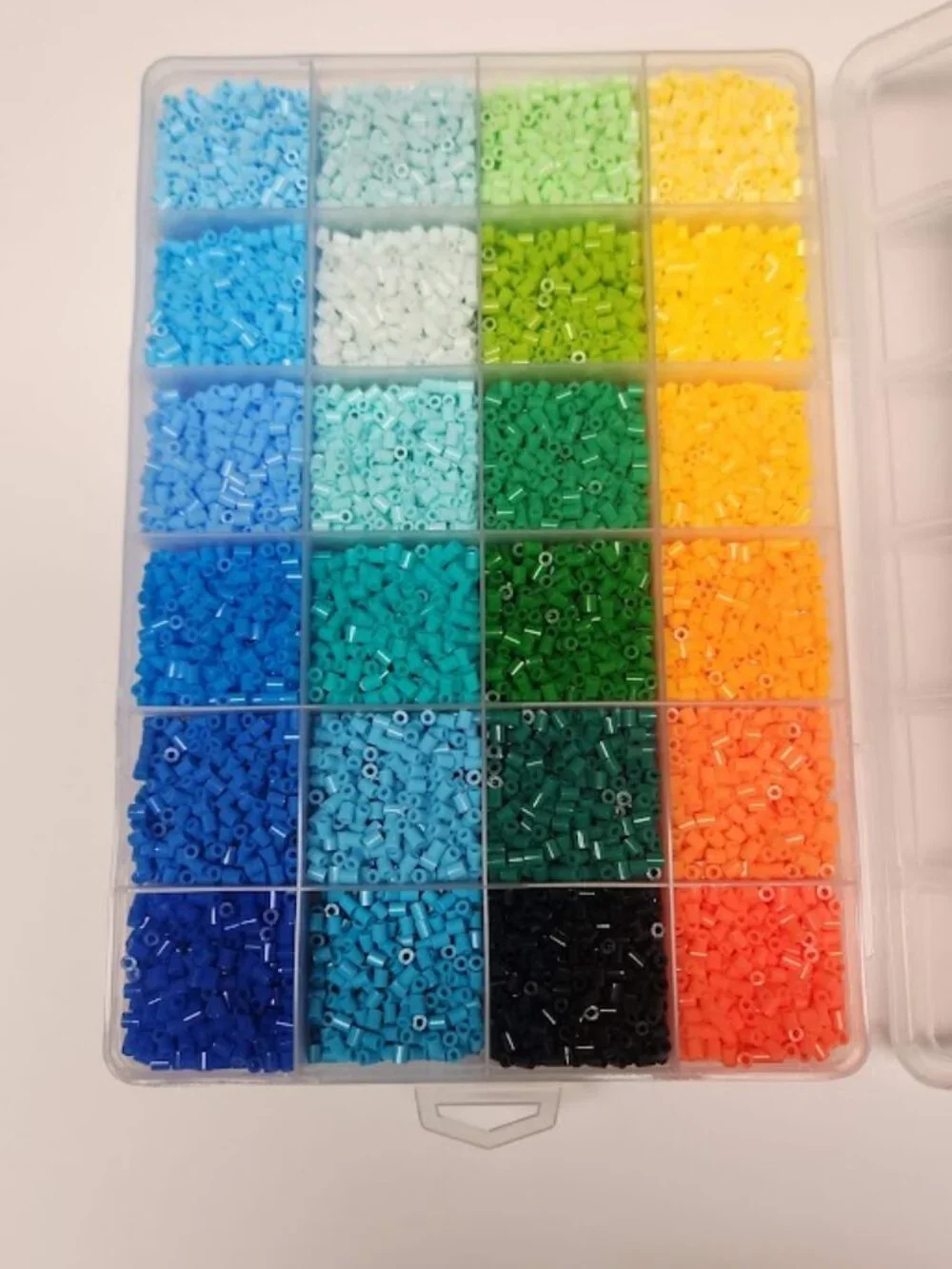 Mini Fuse Beads Kit 12,000 Beads 2.6mm in 24 Colors Craft Supplies Crafting Set